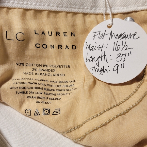 LC Lauren Conrad High Rise Skinny Ankle Jeans 12 White NWOT - Picture 4 of 4